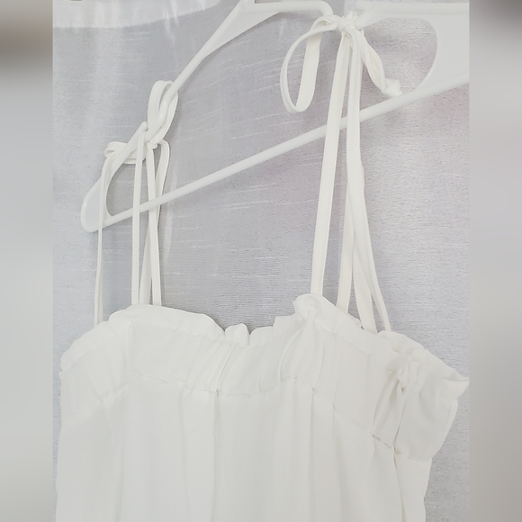 White Dress with Tie Straps | S - Picture 2 of 4